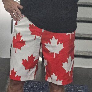 Loudmouth Men's Shorts - Canada Maple Leaf